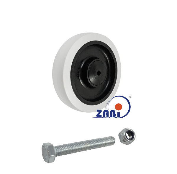 Koło meblowe tworzywo+guma 125mm M125TŁ
