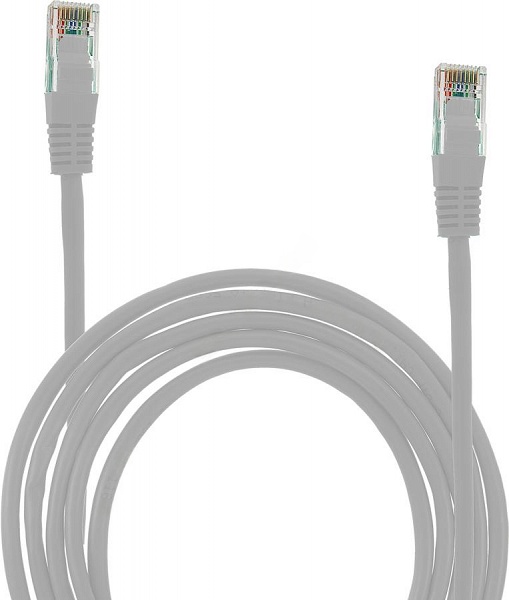 Kabel UTP 5E 1.5M szary patchcord