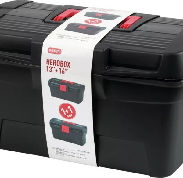 Zestaw skrzynek narzędziowych Curver herobox 16+13''