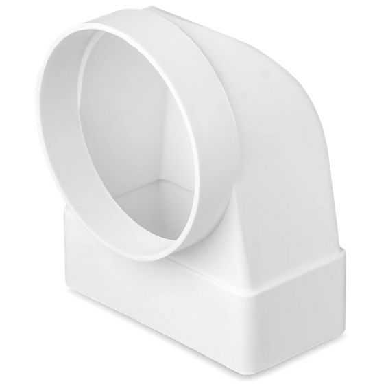 Kolano łącznikowe zmienne kanału płaskiego 220*55 FI 125mm