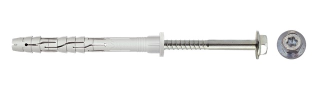 Dybel ramowy z wkrętem z łbem sześciokątnym+torx 8.0*140mm