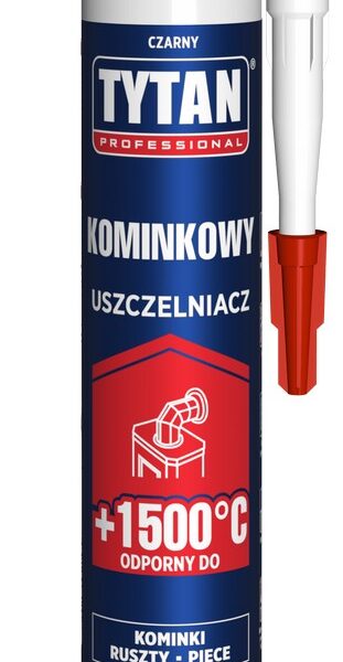 Uszczelniacz kominkowy 280ml 1500C czarny