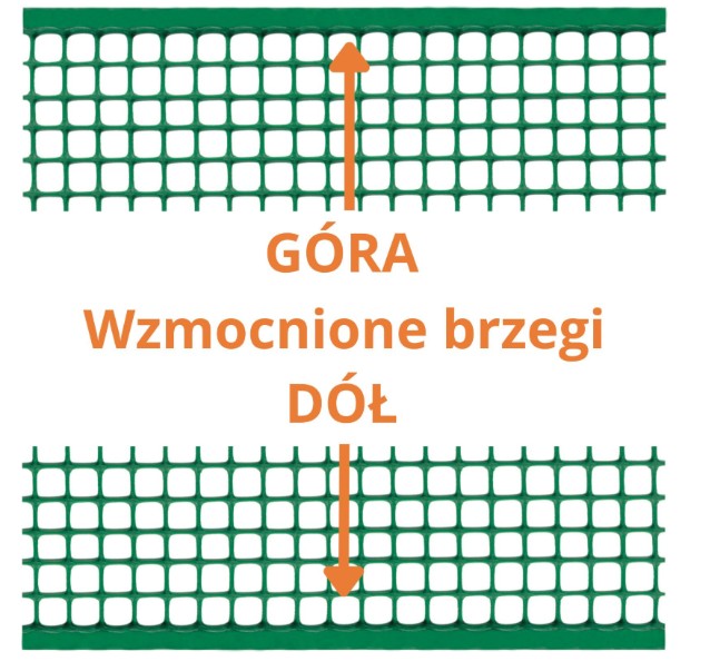 Siatka PVC quadra 20 zielona 1.0M*10mb oczko 20mm