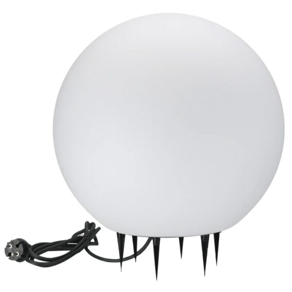 Lampa ogrodowa argento 40 biała kula E27