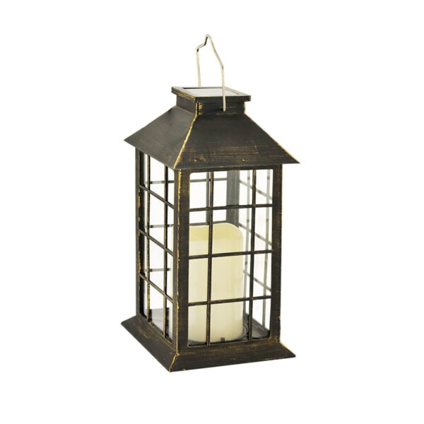 Lampa solarna LED latarenka patyna