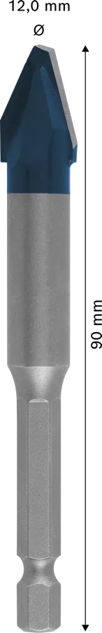 Wiertło HEX-9 expert hard ceramic 12*90mm
