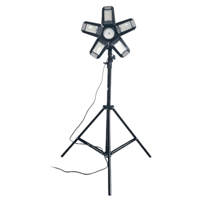 Lampa warsztatowa rigel LED 5-SKRZYDŁOWA 55W + statyw