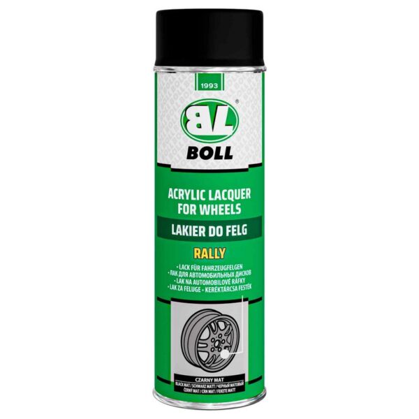 Lakier do felg Boll czarny MAT spray 500ml.