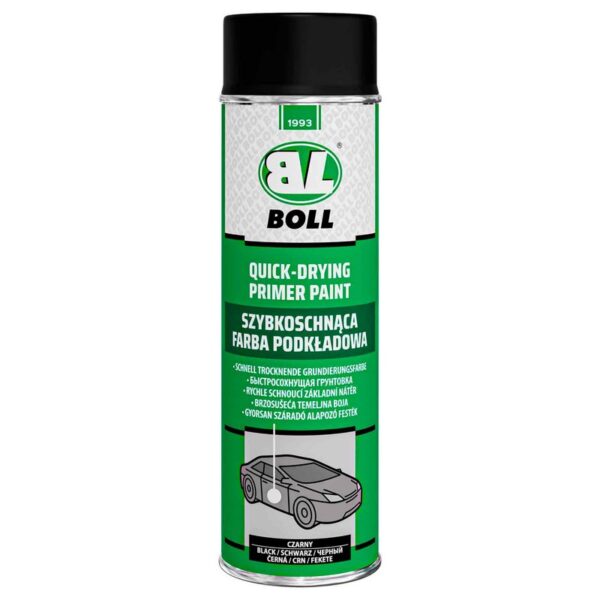 Farba podkładowa szybkoschnąca Boll czarna spray 500ml.