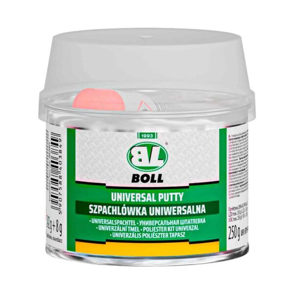 Szpachlówka uniwersalna Boll 250g + utwardzacz 8g.