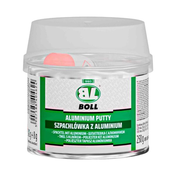 Szpachlówka z aluminium Boll 250g + utwardzacz 8g.