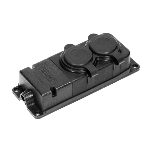 Rozdzielacz listwa IP44, guma 2*2P+Z