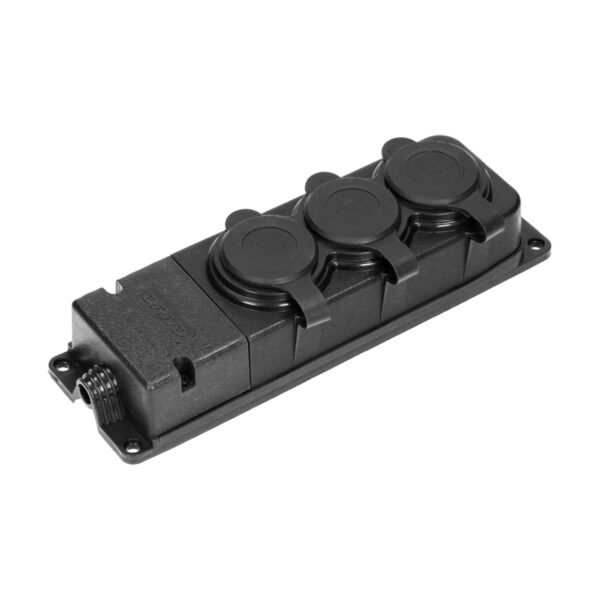 Rozdzielacz listwa IP44, guma 3*2P+Z