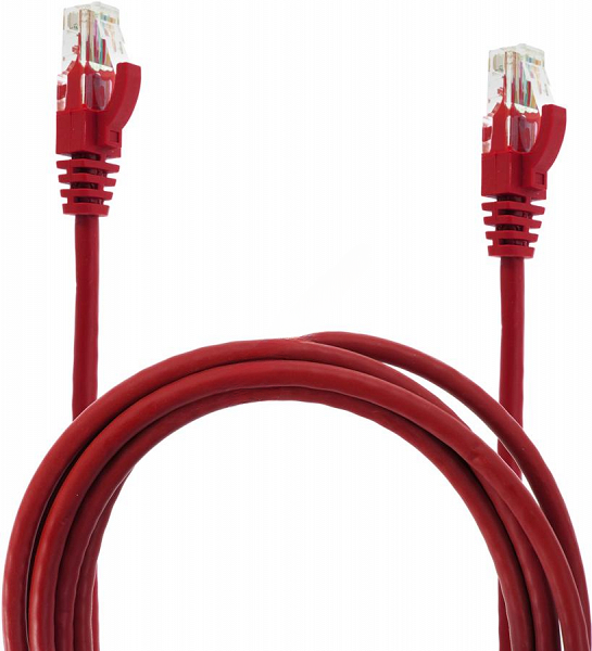 Kabel UTP 6E 1.5M czrwony