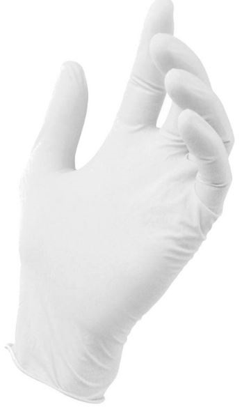 Rękawice latexowe białe 8% medasept  rozmiar L