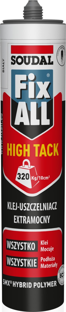 Uszczelniacz hybrydowy FIX ALL high tack biały 290ml
