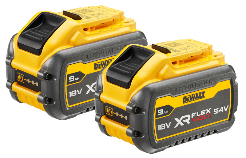 Zestaw akumulatorów Dewalt 18V-54V 2*9.0AH