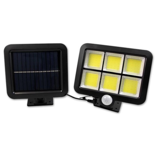 Naświetlacz LED 6*COB 4W solarny + PIR 1593