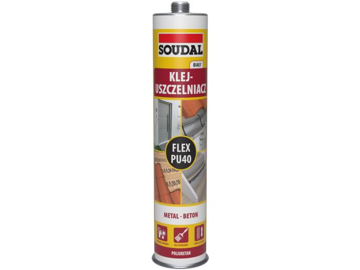 Klej uszczelniacz poliuretanowy flex PU 40 biały 300ml