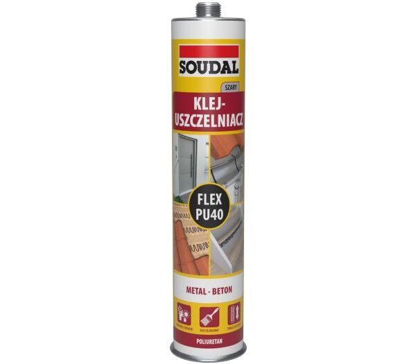 Klej uszczelniacz poliuretanowy flex PU 40 szary 300ml
