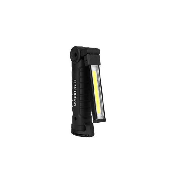 Latarka LED COB 3W+1W akumulator 0472