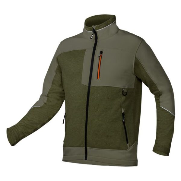 Bluza softshell outdoor zielona rozmiar XXL
