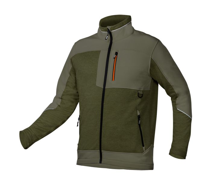 Bluza softshell outdoor zielona rozmiar XXL