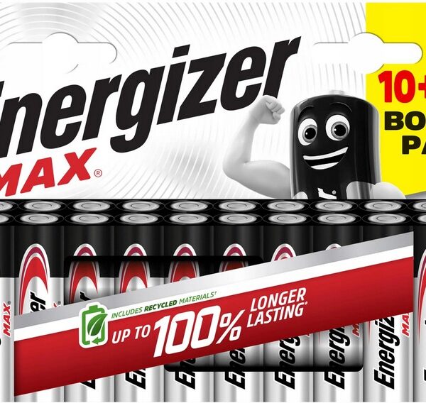 Bateria Energizer MAX AA LR6 10+10 szt.