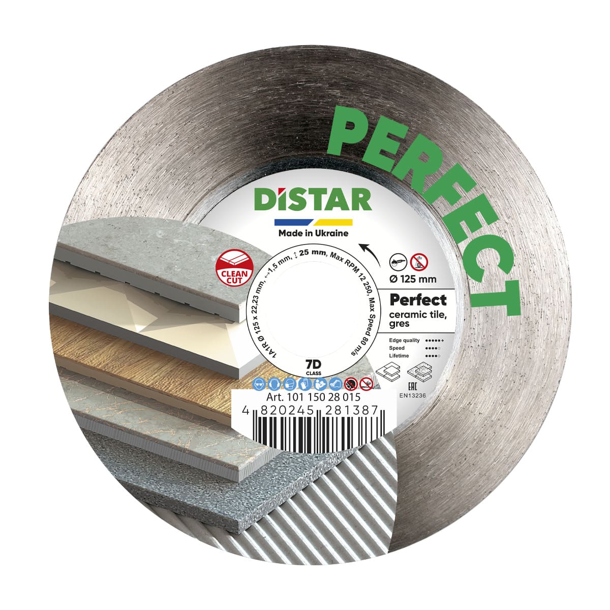 Tarcza diamentowa perfect 125*1,5*25*22,23
