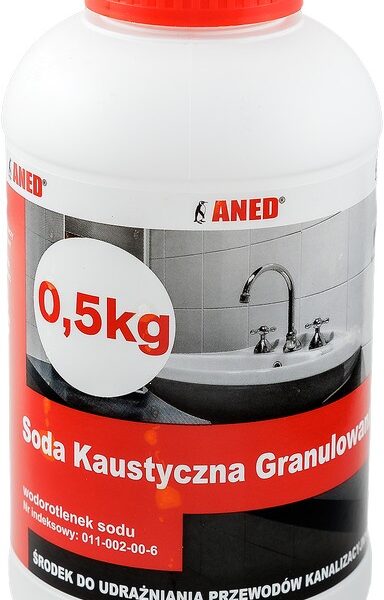 Udrażniacz kanalizacji soda kaustyczna 0,5kg