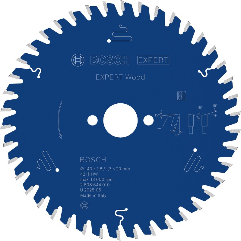 Piła tarczowa expert 140X20X1.8/1.3X42T