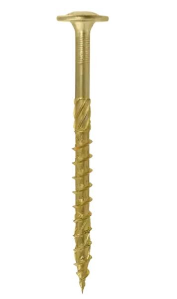 Wkręt do drewna z kołnierzem na torx ocynk żółty 6*100mm T30
