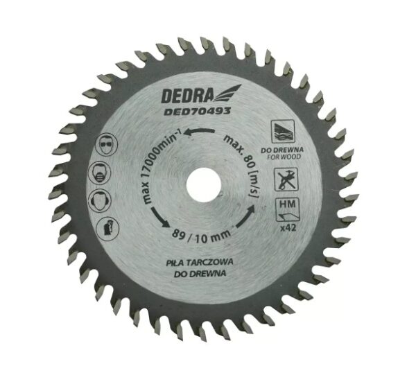Piła tarczowa do drewna 42Z ŚR.89*10mm