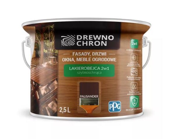 Lakierobejca zewnętrzna 2W1 palisander 2.5L