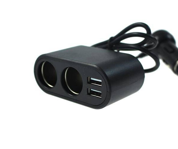 Rozdzielacz gniazda zapalniczki 2*12/24V + 2*USB 2.1/1A 120W