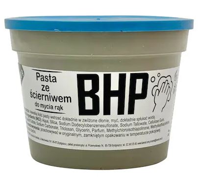 Pasta BHP do mycia RĄK, ze ścierniwem / piaskowa 500g