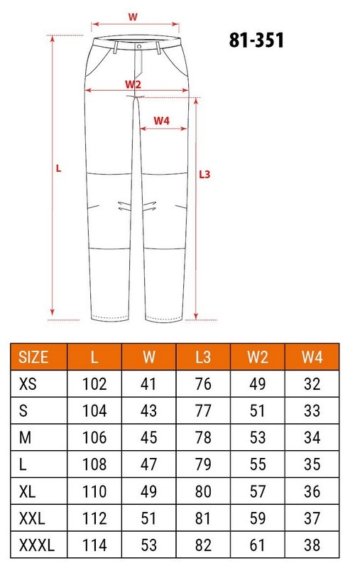 Spodnie robocze mix&match czarne rozmiar M