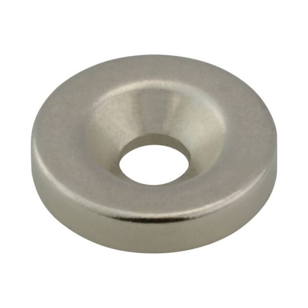 Magnes neodymowy okrągły stahl 14*3mm z otworem 8/4mm 5szt