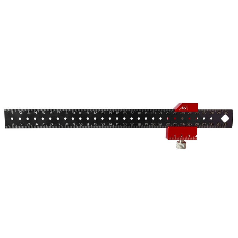 Linijka stalowa z ogranicznikiem 30cm