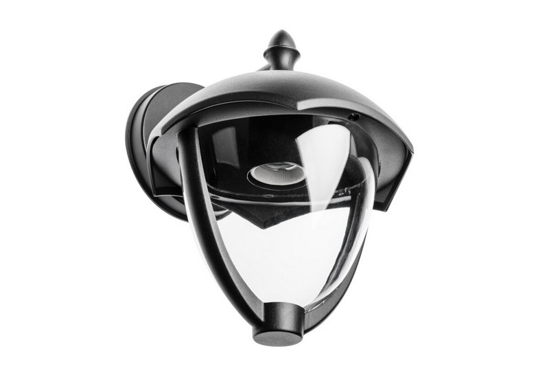 Lampa ogrodowa grande-ad kinkiet prosty dolny, czarna