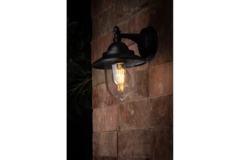 Lampa ogrodowa toskana-ad kinkiet prosty, czarna