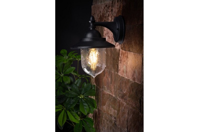 Lampa ogrodowa toskana-ad kinkiet prosty, czarna