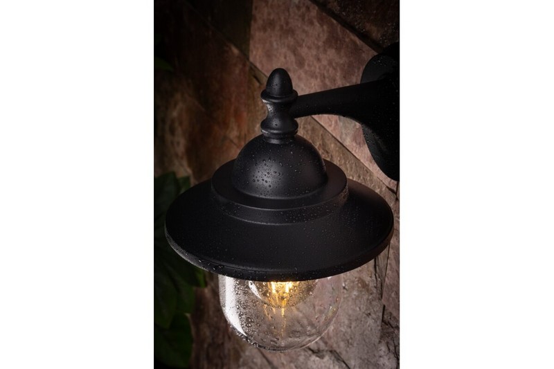 Lampa ogrodowa toskana-ad kinkiet prosty, czarna