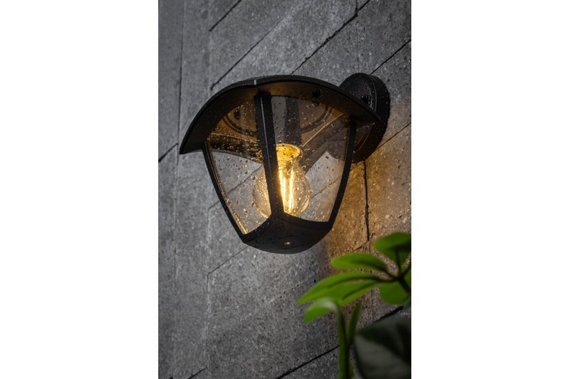 Lampa ogrodowa marina-ad kinkiet prosty dolny, czarna