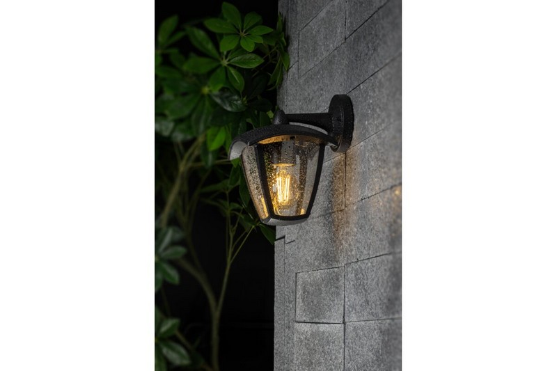 Lampa ogrodowa marina-ad kinkiet prosty dolny, czarna