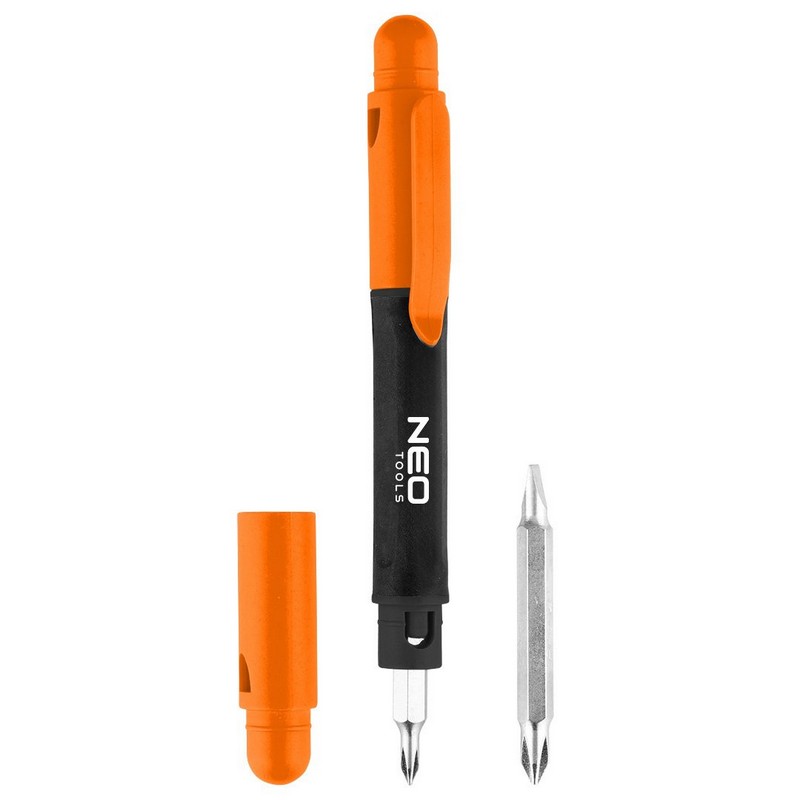 Mini wkrętak 4W1 + bity SL3/SL4/PH0/PH1
