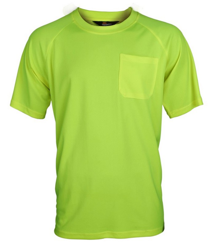 T-shirt fluoresencyjny przewiewny żółty rozmiar XXL