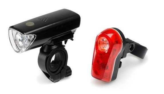 Zestaw lamp rowerowych falcon EYE DUO, 3*AAA+2*AAA, SET