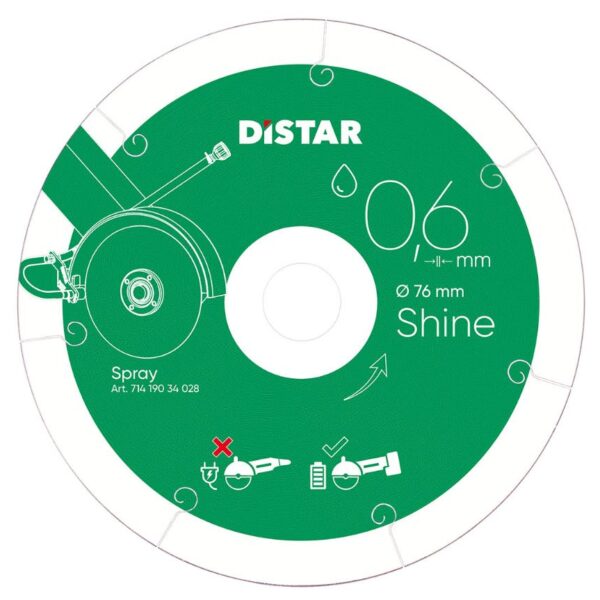 Tarcza diamentowa shine 76*0.6*6*10