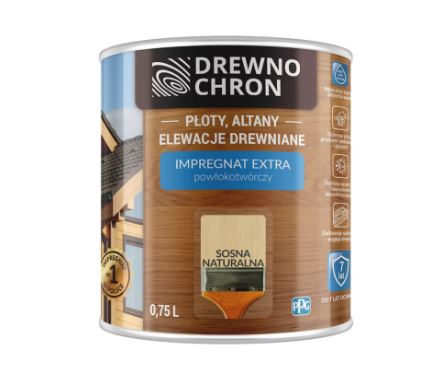 Drewnochron impregnat powłokotwórczy sosna naturalna 0.75L